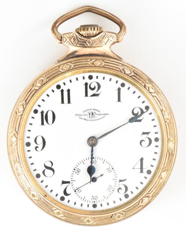 Six Railroad Men’s Pocket Watches 