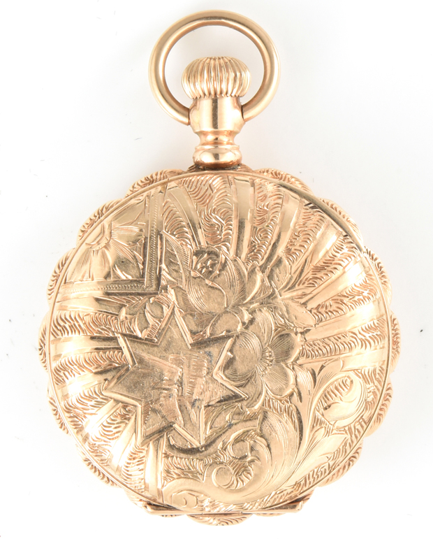 Two 14K Yellow Gold Ladies Pocket Watches