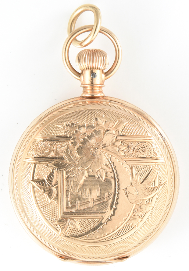 Two 14K Yellow Gold Ladies Pocket Watches