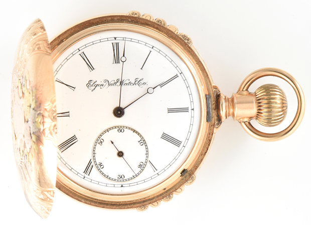 14K Elgin Natl. Watch Co. Hunter Case Pocket Watch 