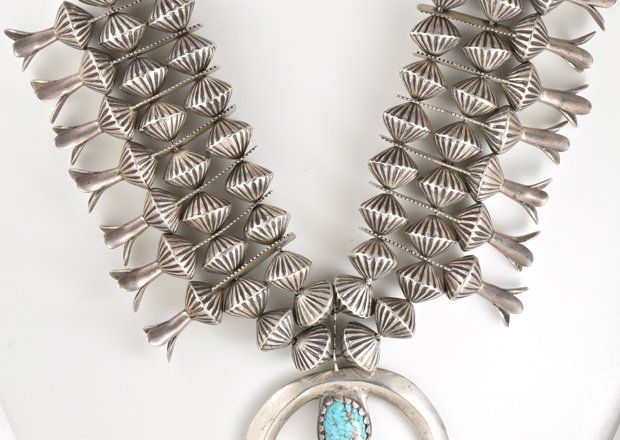 Sterling Silver Squash Blossom Necklace