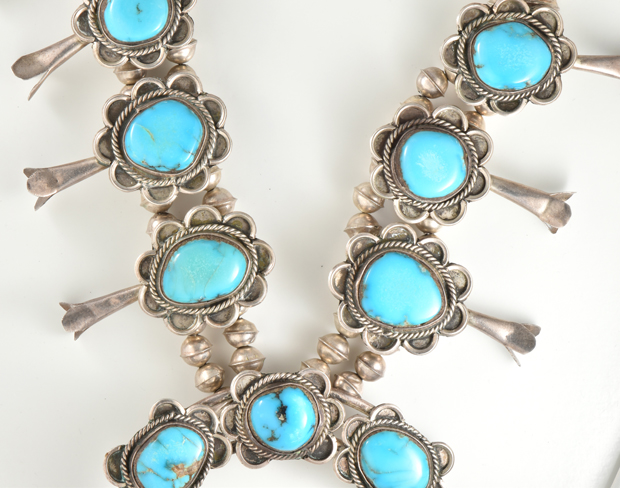 Sterling Silver Squash Blossom Necklace