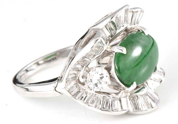 14K White Gold Diamond Ring 