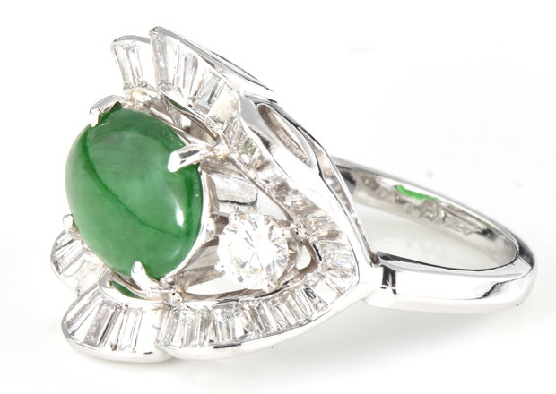 14K White Gold Diamond Ring 