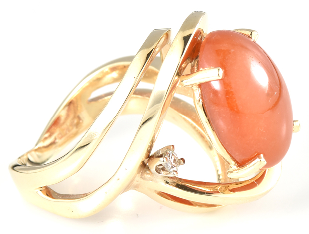 14K Yellow Gold Gemstone Ring 