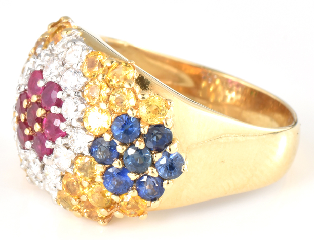 18K Gemstone Jewelry Set