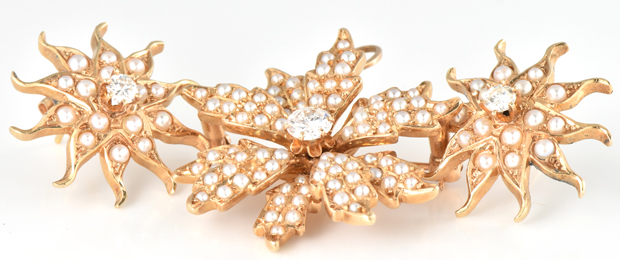 14K Sunburst Jewelry Set