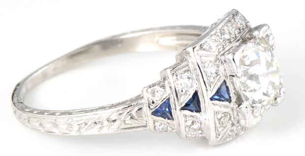 Platinum Diamond Ring with a 1.02 Carat Circular Brilliant, GIA #2185360351