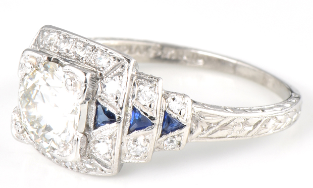 Platinum Diamond Ring with a 1.02 Carat Circular Brilliant, GIA #2185360351