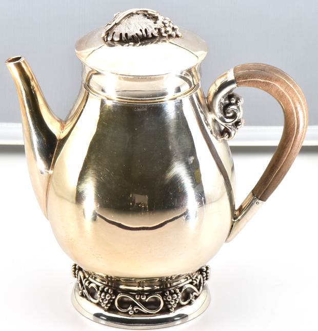 Sterling Silver Art Deco Revival Retro Modern Codan Mexican Tea/Coffee Service 