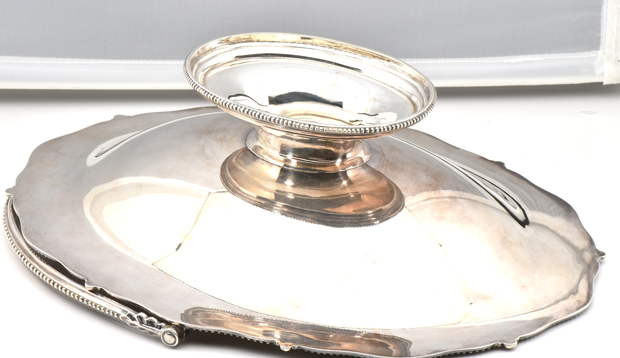 Sterling Silver Thomas Bradbury & Sons England Swing Handle Basket 
