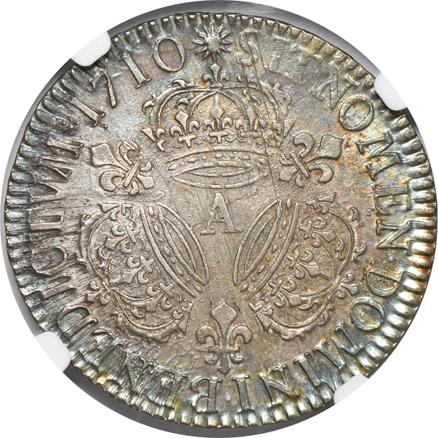 France - 1710-A 1/2 ecu - NGC MS-62