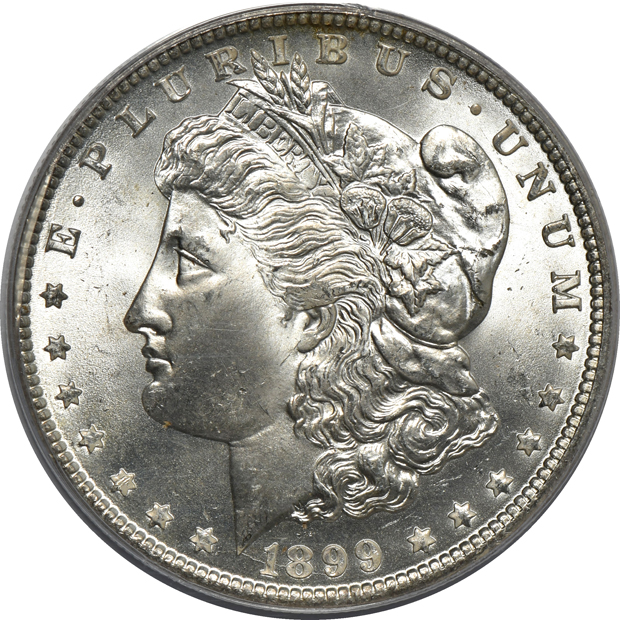 1884-O, 1898-O, and an 1899-O, all PCGS MS-66 CAC