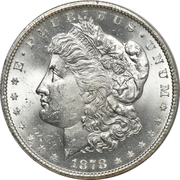 1878-CC MS-63, and an 1882-CC MS-65, both PCGS (rattler) CAC
