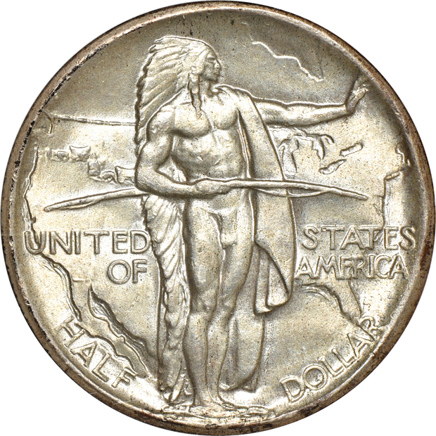 Four silver commemorative half-dollars, all NGC CAC
