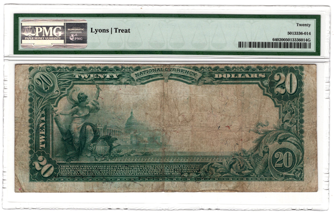 1902 $20 Red Seal - St. Joseph, MO Charter #8021 - PMG VF-20