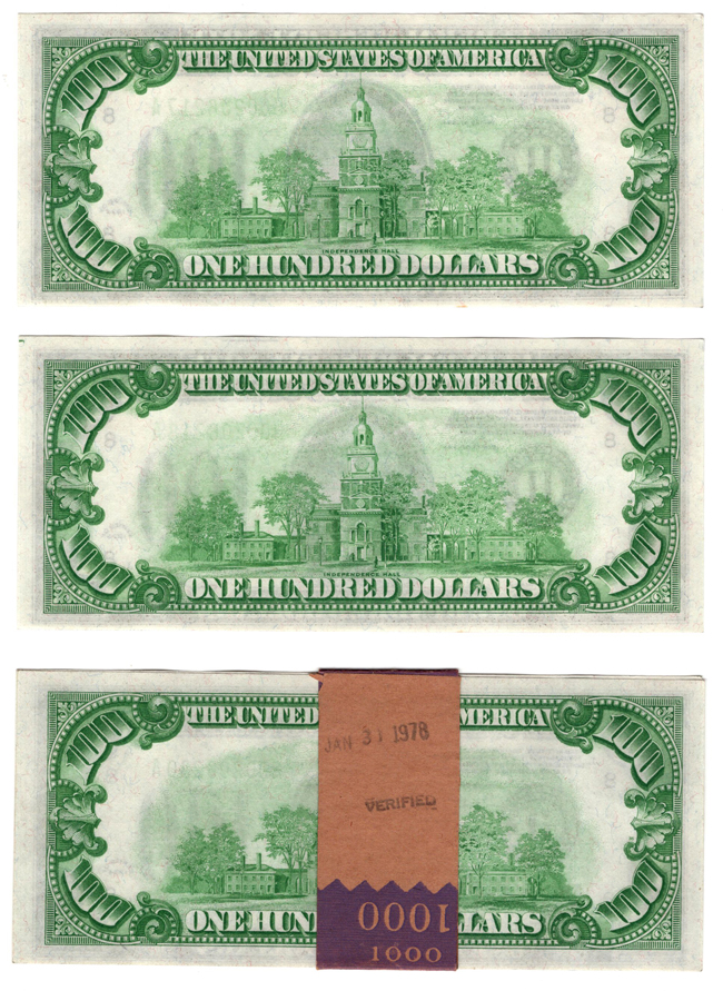 1934 $100 St. Louis Light Green Seal Fr# 2152H - CU