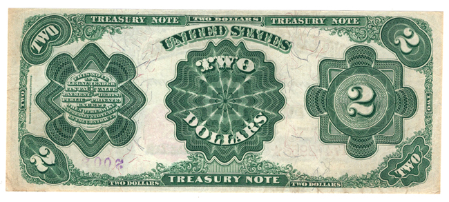 1891 $2 Fr# 358 - XF