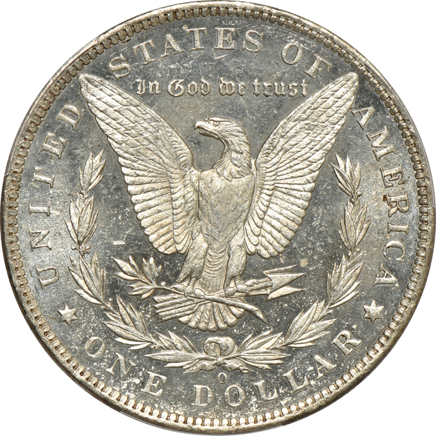 1883-CC and an 1885-O, both PCGS MS-64DMPL