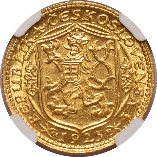 Czechoslovakia - 1925 ducat - NGC MS-64