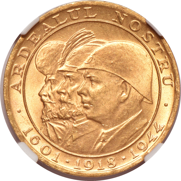 Multiple - Three gold coins certified by NGC