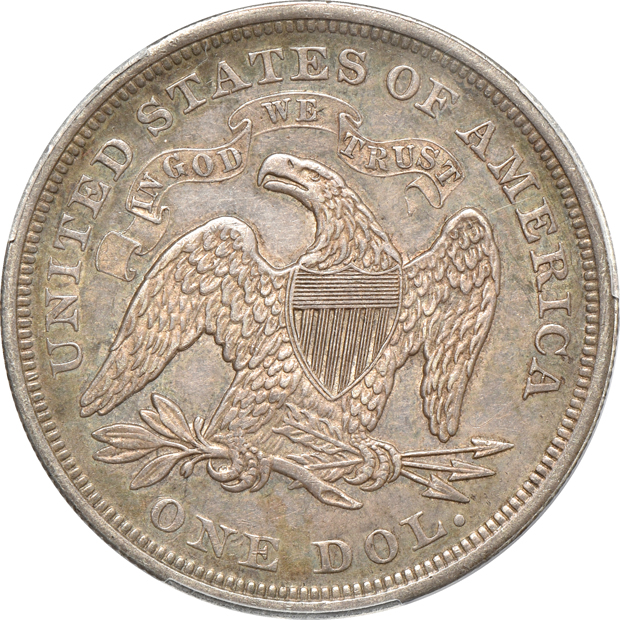 1872 PCGS AU-50