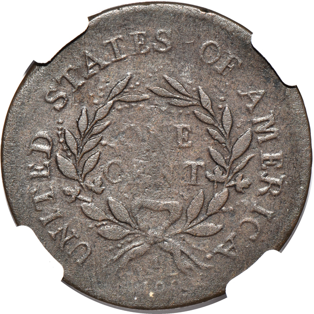 1793 Wreath, Vine, and Bars NGC VF details/corrosion
