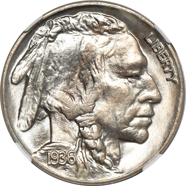 Eighteen Buffalo nickels certified by NGC