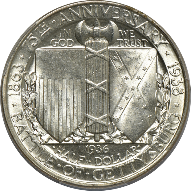 1936 Gettysburg PCGS MS-66
