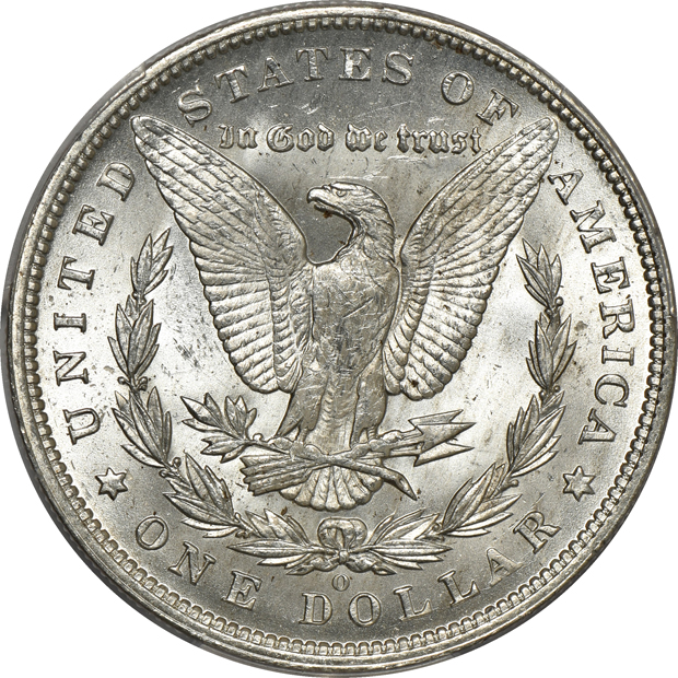 1892-O MS-63 CAC, and a 1903-O MS-65, both PCGS