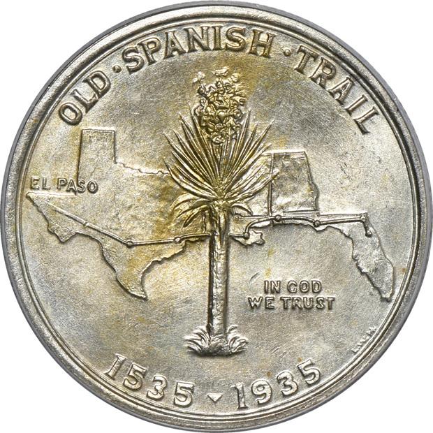 1935 Spanish Trail PCGS MS-63 Gold CAC