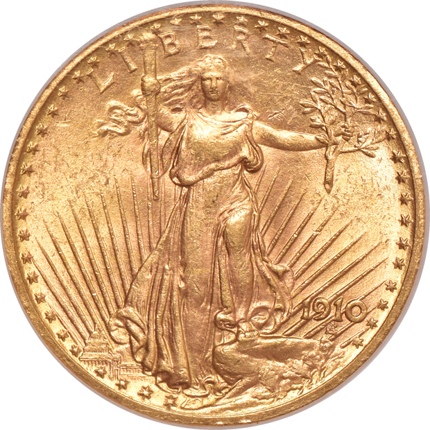 1910 MS-63, and a 1910 MS-63 CAC, both NGC