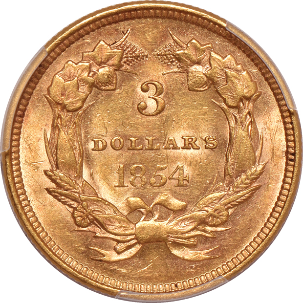 1854 PCGS AU-55