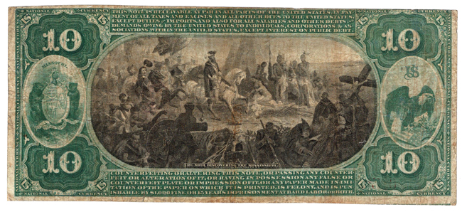 Original Series $10 - Boonville, MO Charter #1584 - VF