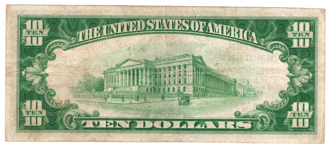1929 $10 Type 1 - Effingham, IL Charter #4233 - VF