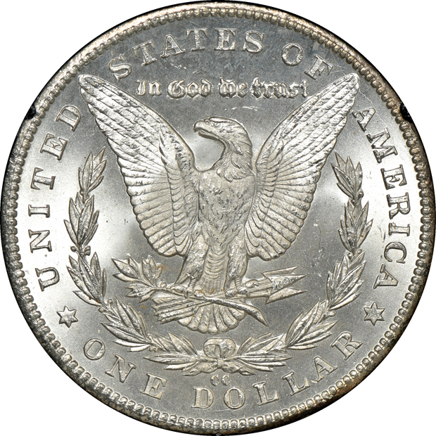 Two 1882-CC GSA and one 1884-CC GSA, all NGC MS-64 CAC