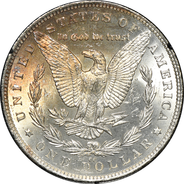 Two 1882-CC GSA and one 1884-CC GSA, all NGC MS-64 CAC