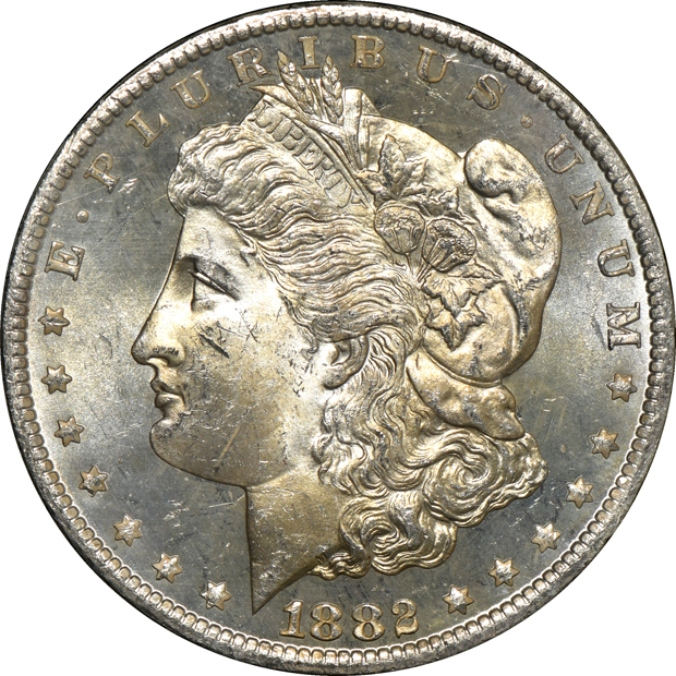 Two 1882-CC GSA and one 1884-CC GSA, all NGC MS-64 CAC