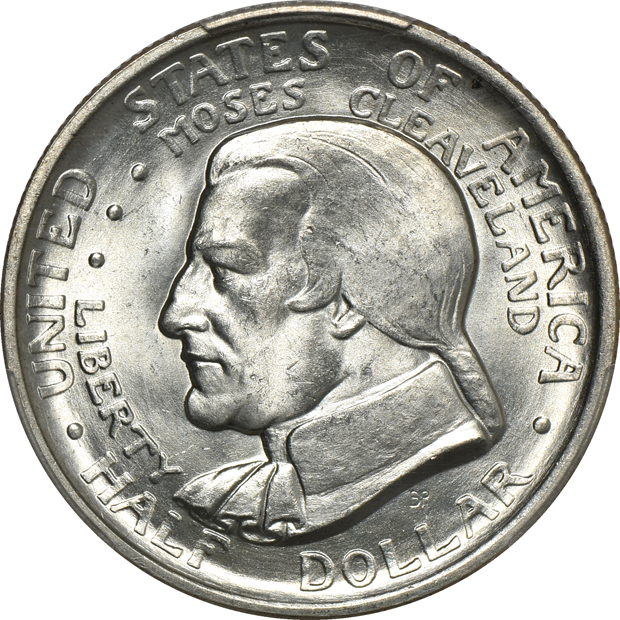 Four silver commemorative half-dollars certified by PCGS