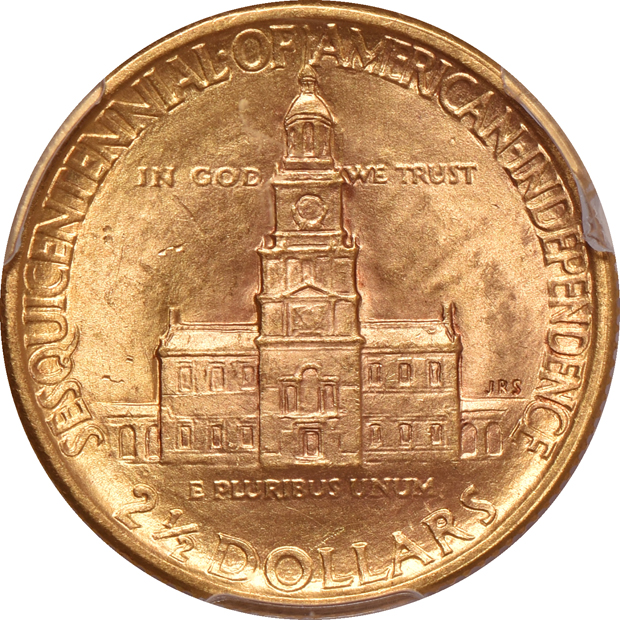 1926 $2.50 Sesquicentennial PCGS MS-65