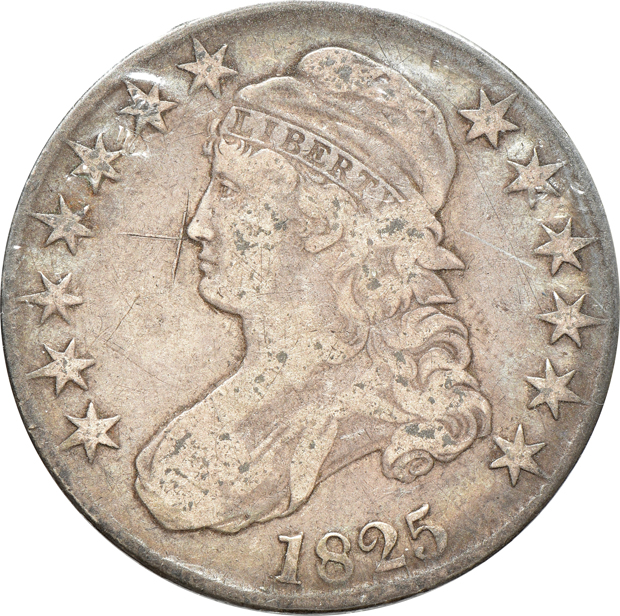 Eleven United States type coins, plus an 8 reales, as described