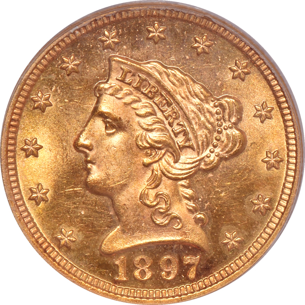 1897 MS-63 and 1905 MS-64, both PCGS