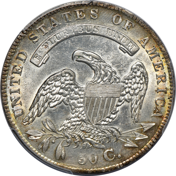 1836 50/00 PCGS AU-55