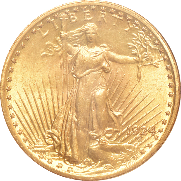 1909-S and 1924, both UNC in Investment Rarities holders