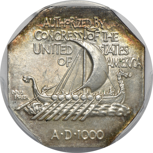 1925 Norse-American Silver Thick PCGS MS-65+ CAC