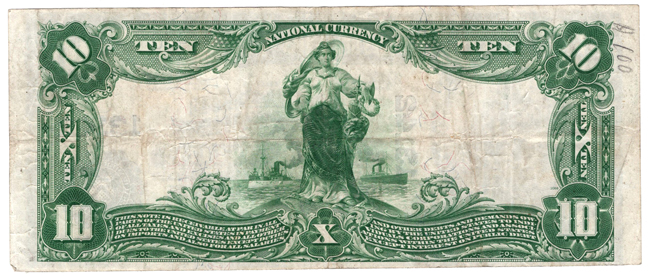 1902 $10 Blue Seal - Jefferson City, MO Charter #13142 - VF