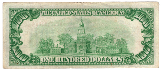 1928 $100 Fr# 2405 - VF
