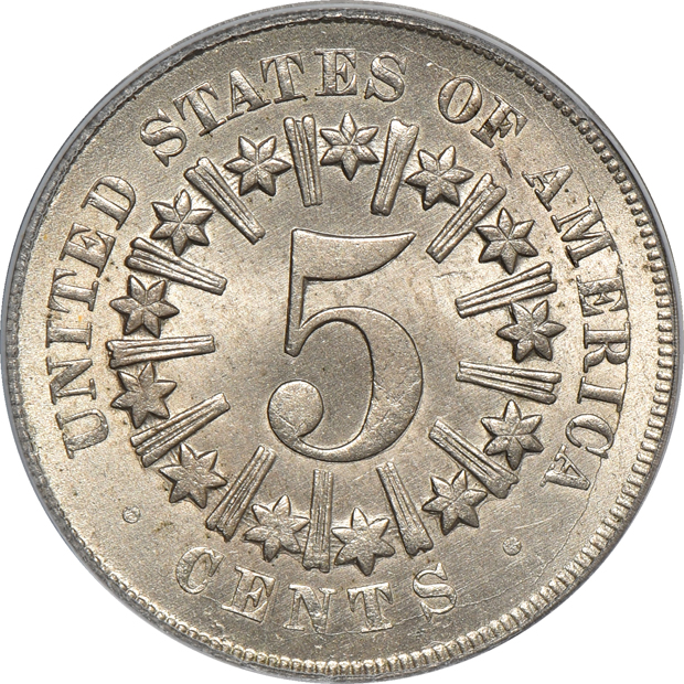 1866 Rays PCGS MS-64 CAC