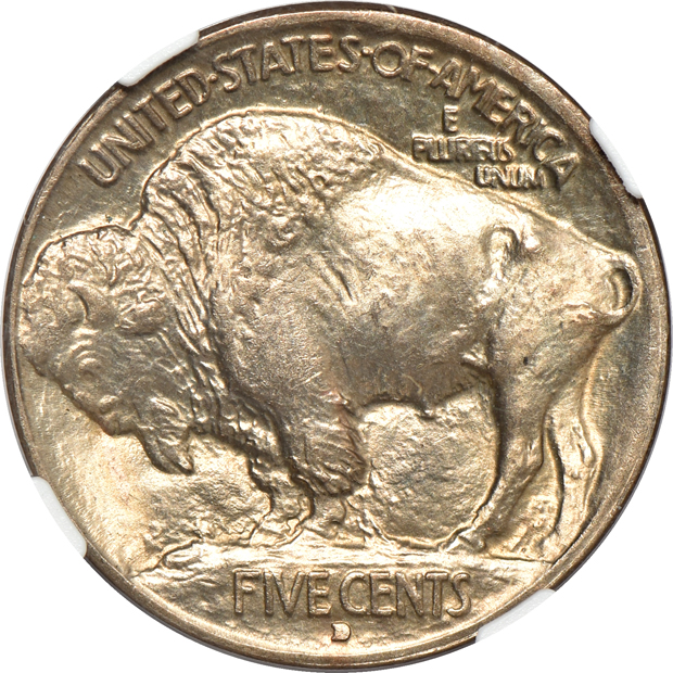 1913-D Type 1 MS-66, and a 1915-D MS-64, both NGC CAC