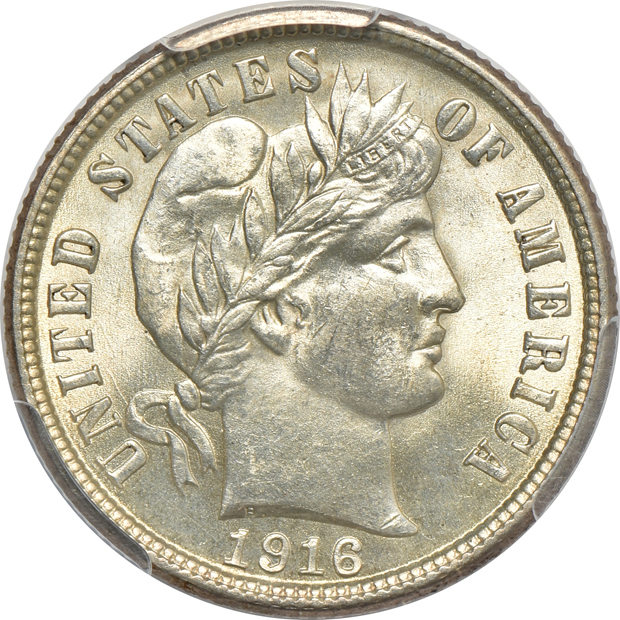1905 MS-65, and a 1916 MS-64+, both PCGS